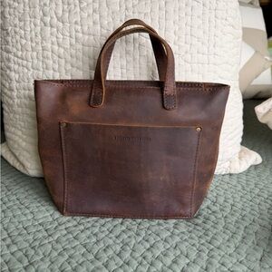 Portland Leather Goods Leather Mini Crossbody Tote